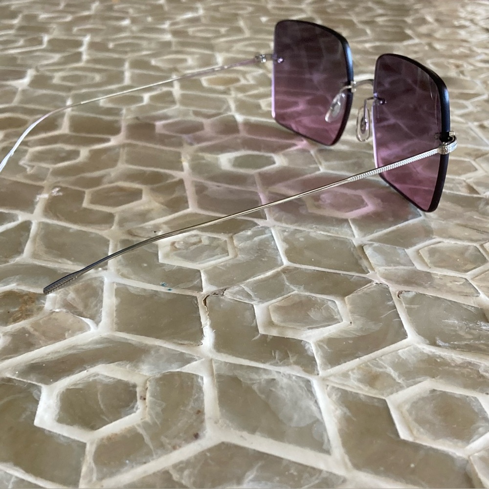 Oliver Peoples UV-Protected Square Rimless Sunglasses (0OV1268S) - Picture 6 of 11